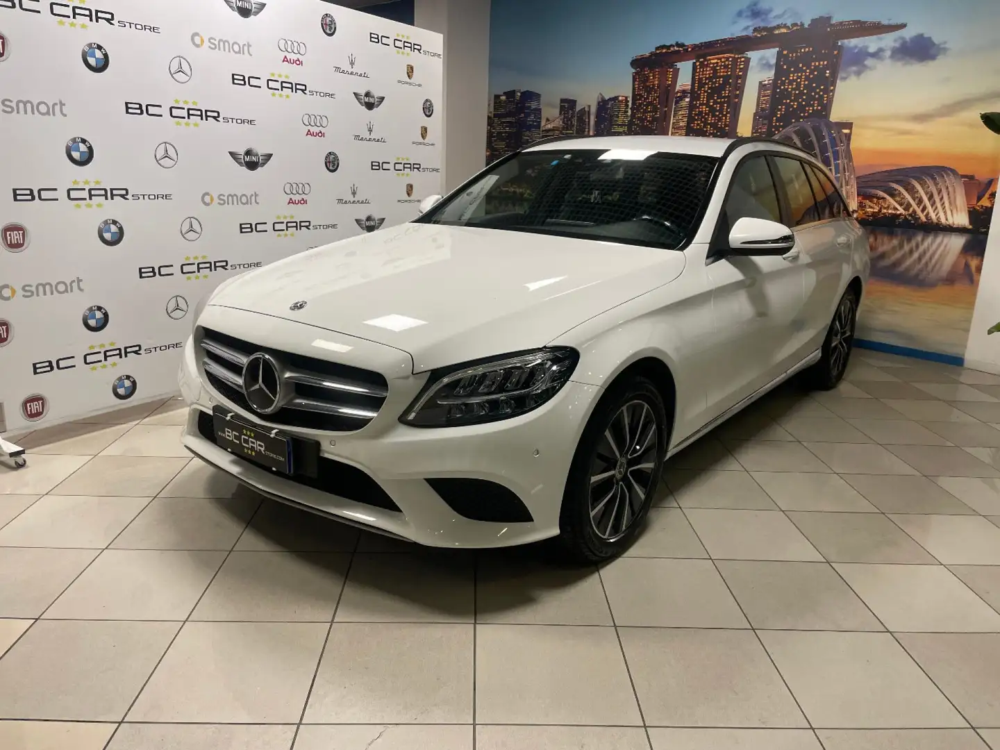 Mercedes-Benz C 220 d 194cv SW 4Matic Aut.*FULL LED*PELLE Blanc - 1