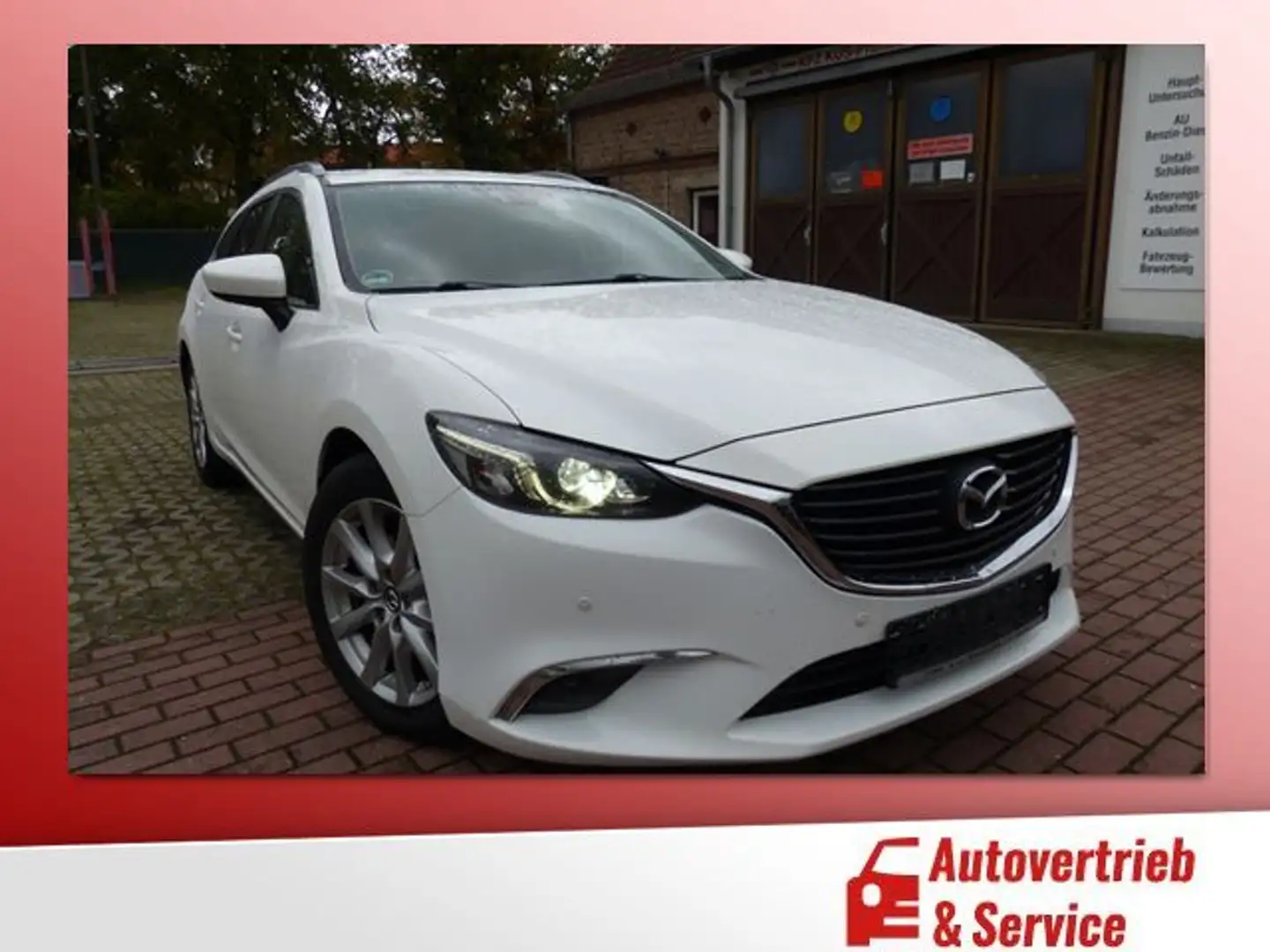 Mazda 6 2.2 Exclusive-Line Autom.,Tempom.,Navi Blanc - 1