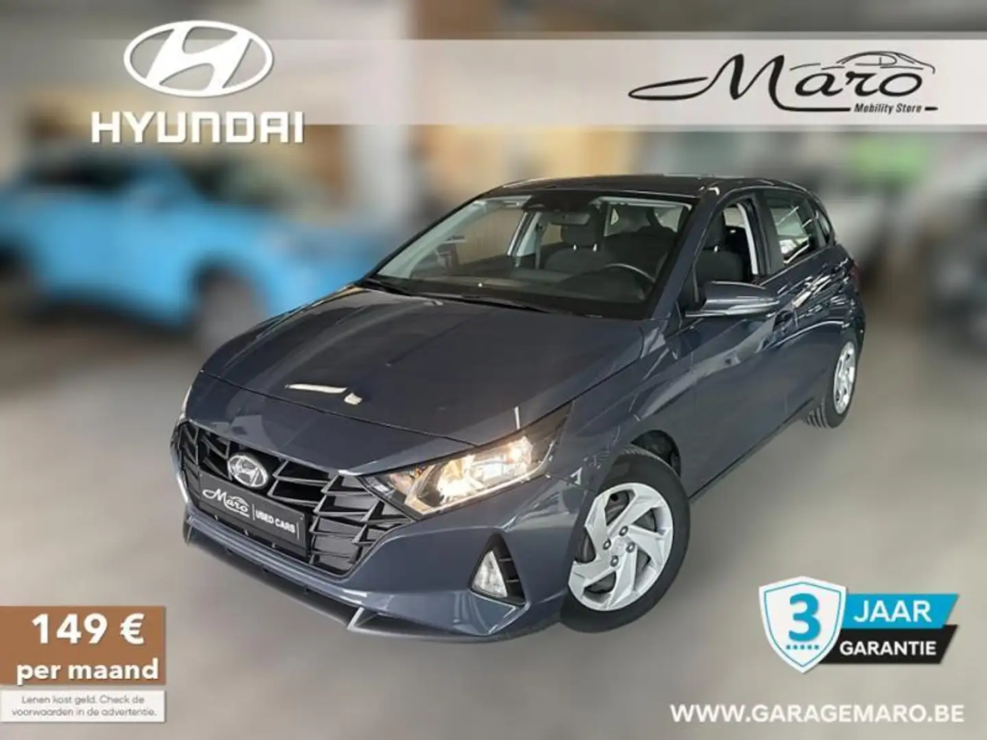 Hyundai i20 Air 1.2i | Radio, Airco, Bluetooth,... | Grijs - 1