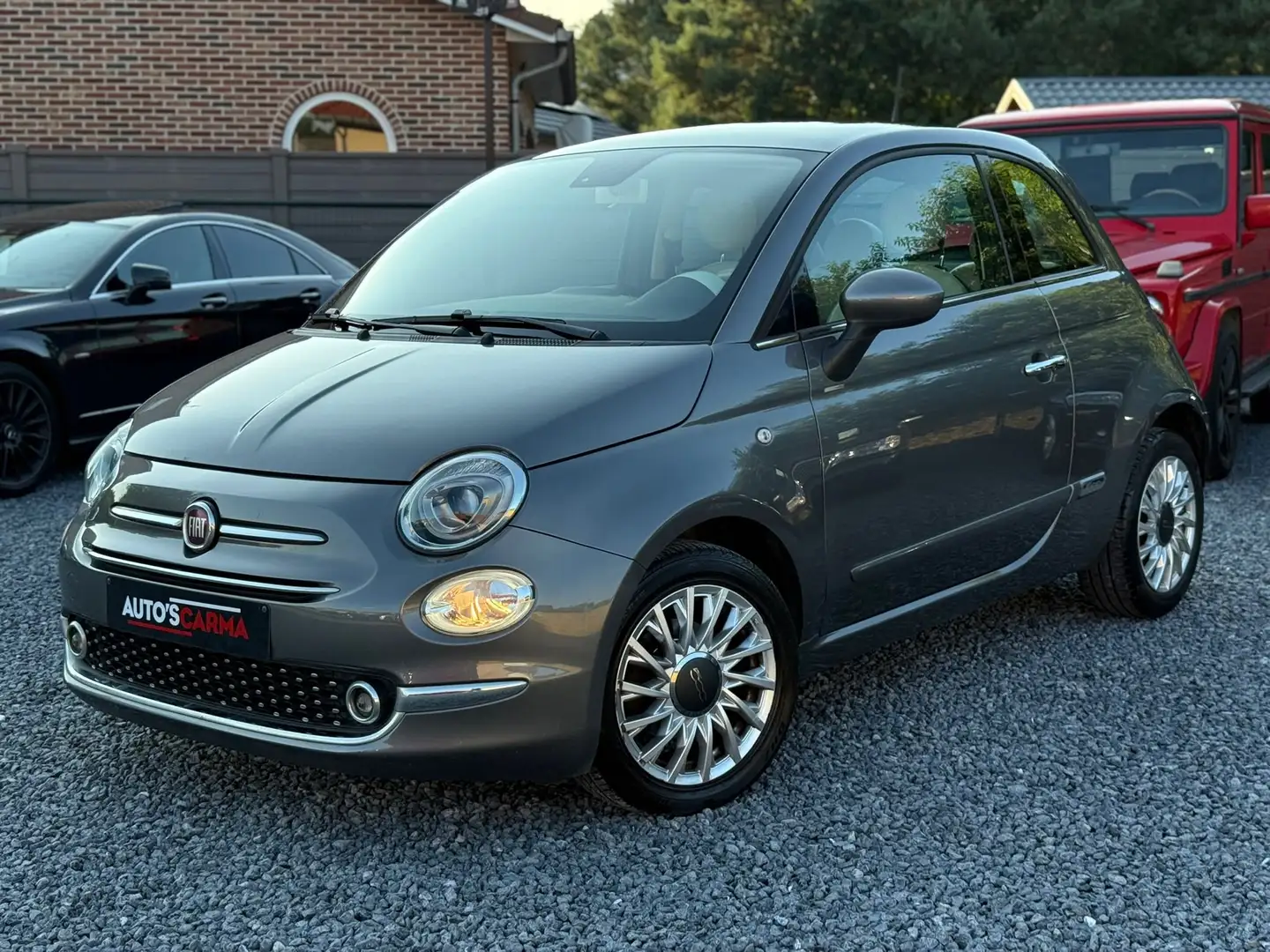Fiat 500 Automaat Airco Pano Dak Navi Bt Radio * Grijs - 1