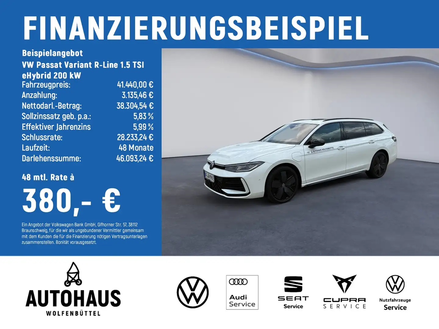Volkswagen Passat Variant R-Line 1.5 TSI eHybrid 200 kW Weiß - 2