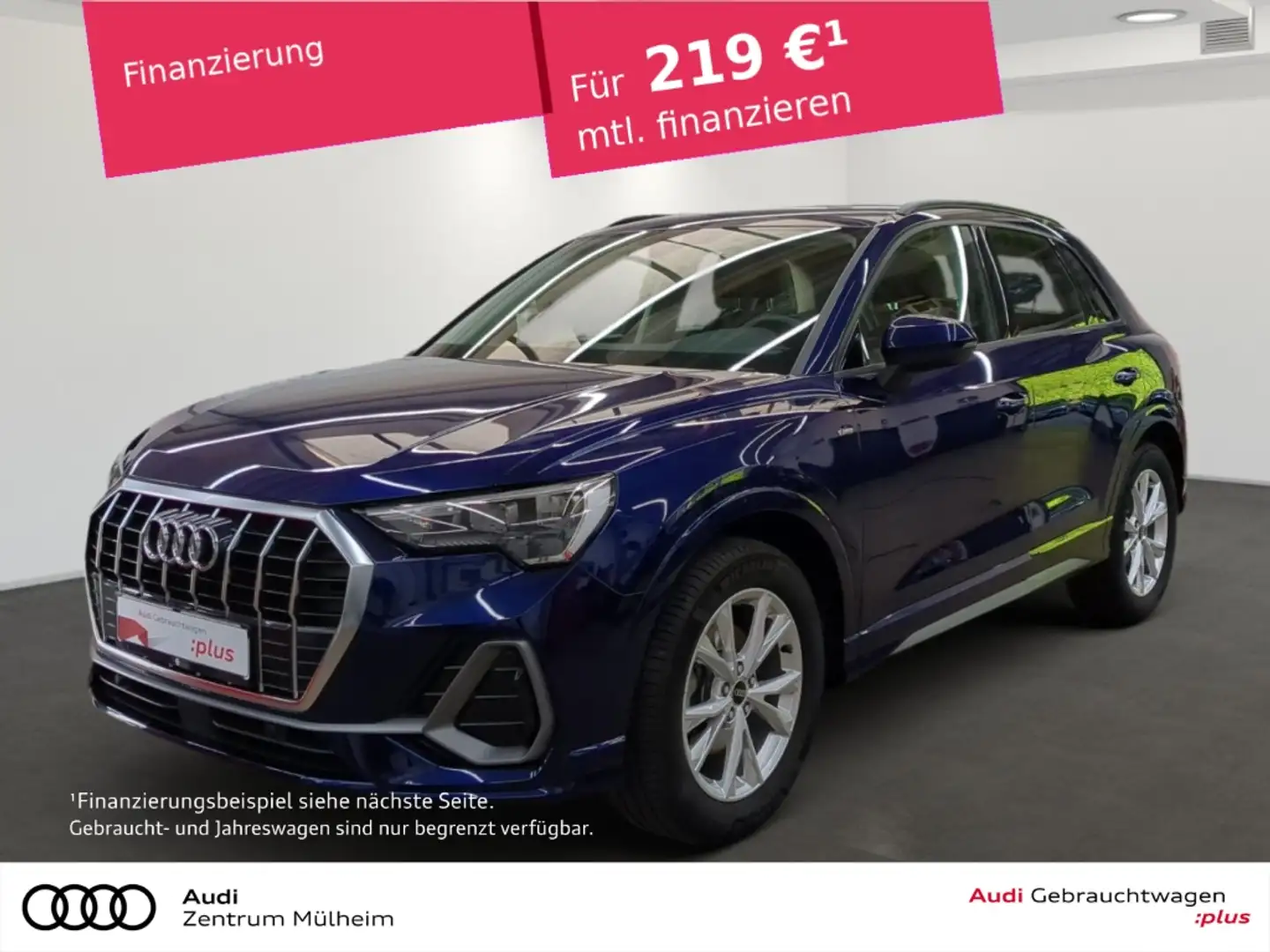 Audi Q3 35 TFSI S line Navi LED Rückfahrkamera APS virtual Blau - 1