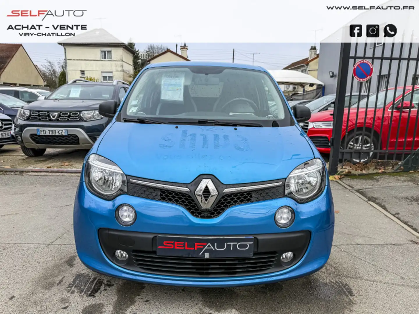 Renault Twingo 1.0 SCE 70CH INTENS EURO6C Bleu - 2