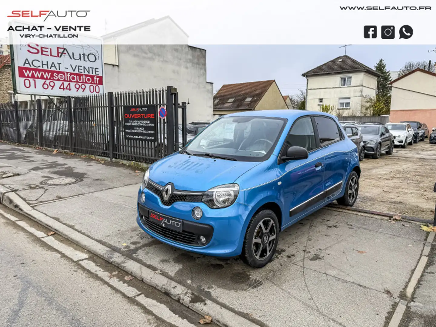 Renault Twingo 1.0 SCE 70CH INTENS EURO6C Bleu - 1