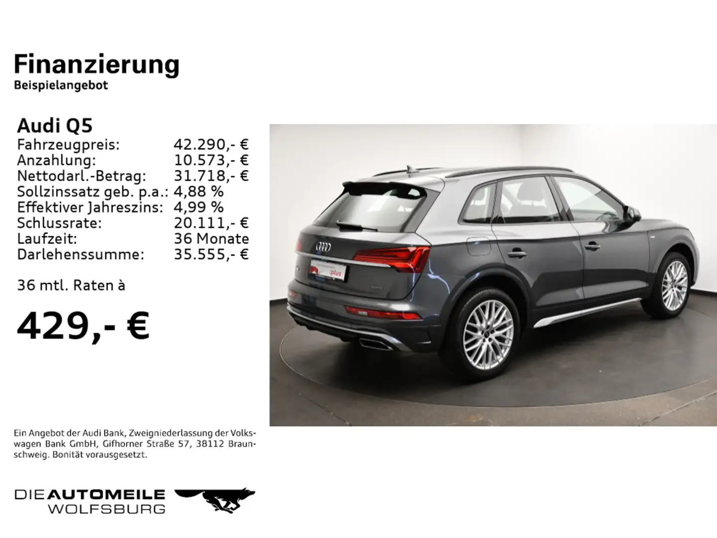 Audi Q5 50 TDI Tiptronic quattro ACC/Rückkam/Multilen Gris - 2