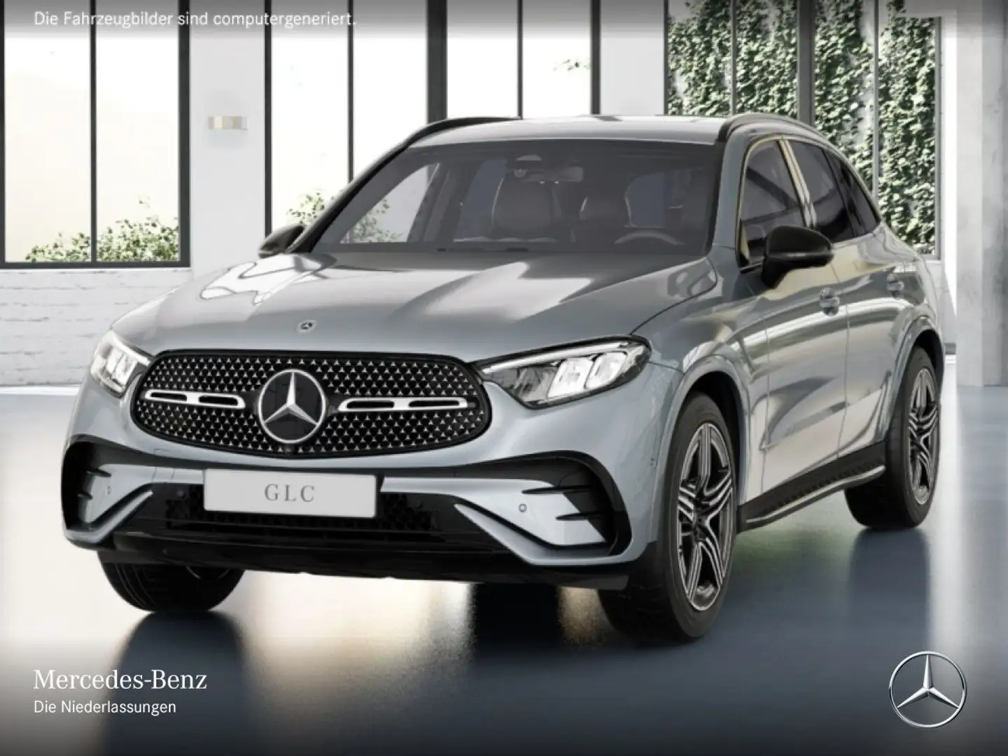 Mercedes-Benz GLC 200 4M AMG+NIGHT+360+LED+KEYLESS+9G Silber - 2