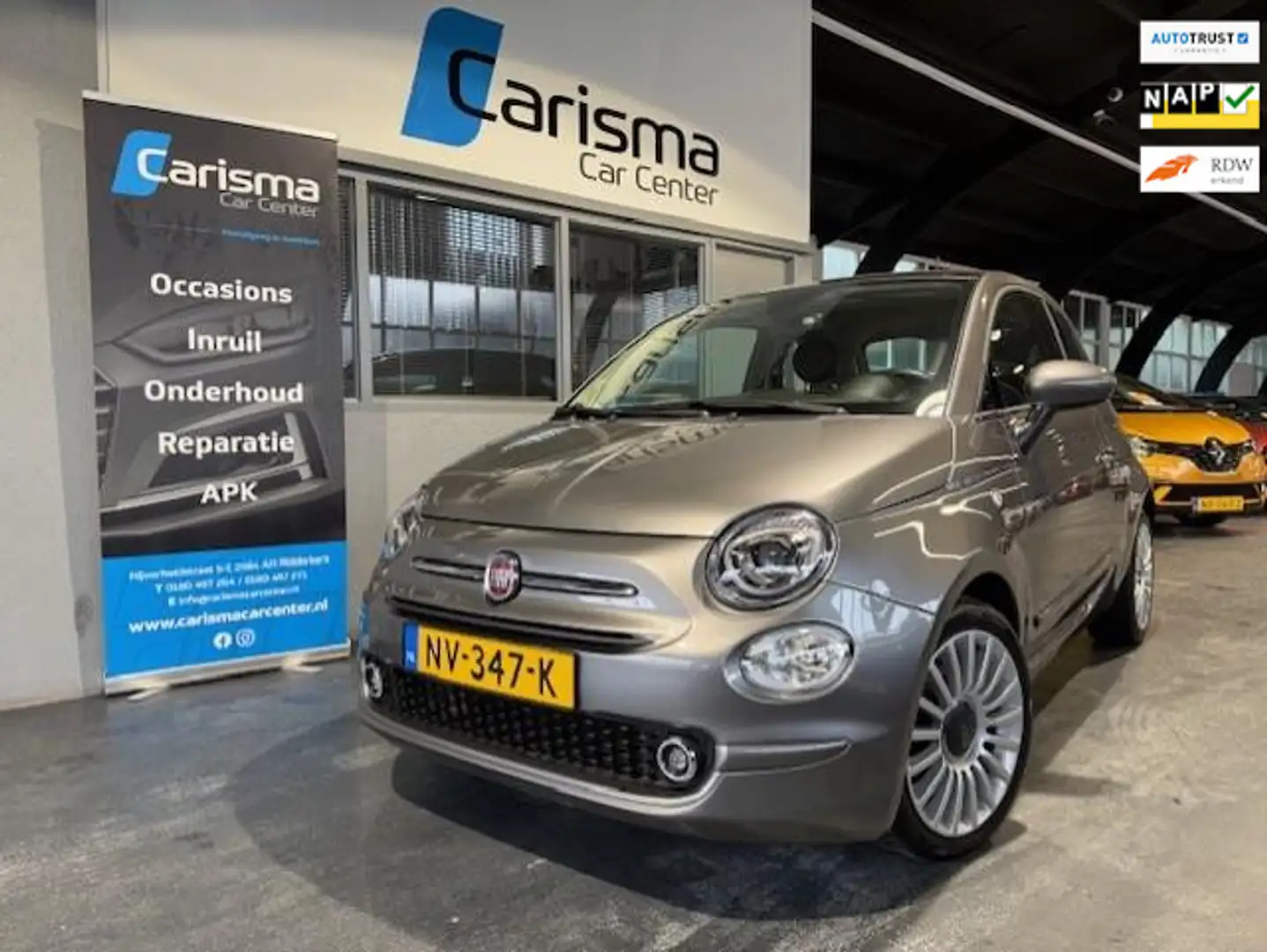 Fiat 500 0.9 TwinAir Turbo Lounge|Automaat|Pano|Cruise|Navi Gris - 1