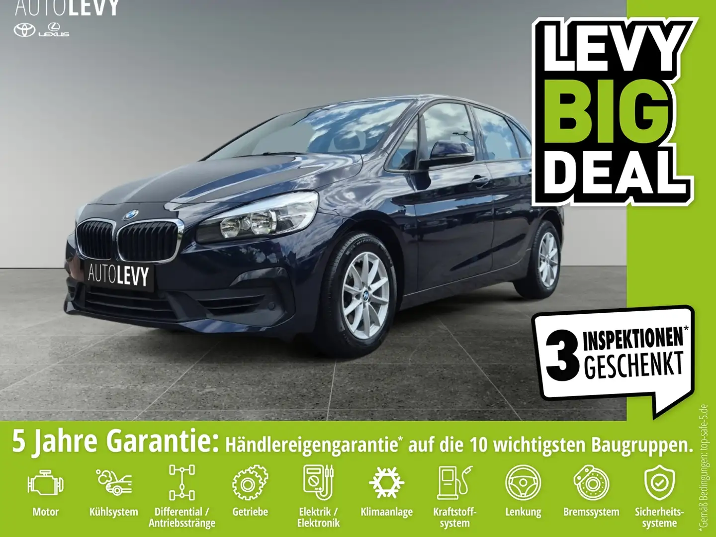 BMW 218 i Active Tourer  Advantage AHK*Parksensoren Niebieski - 1