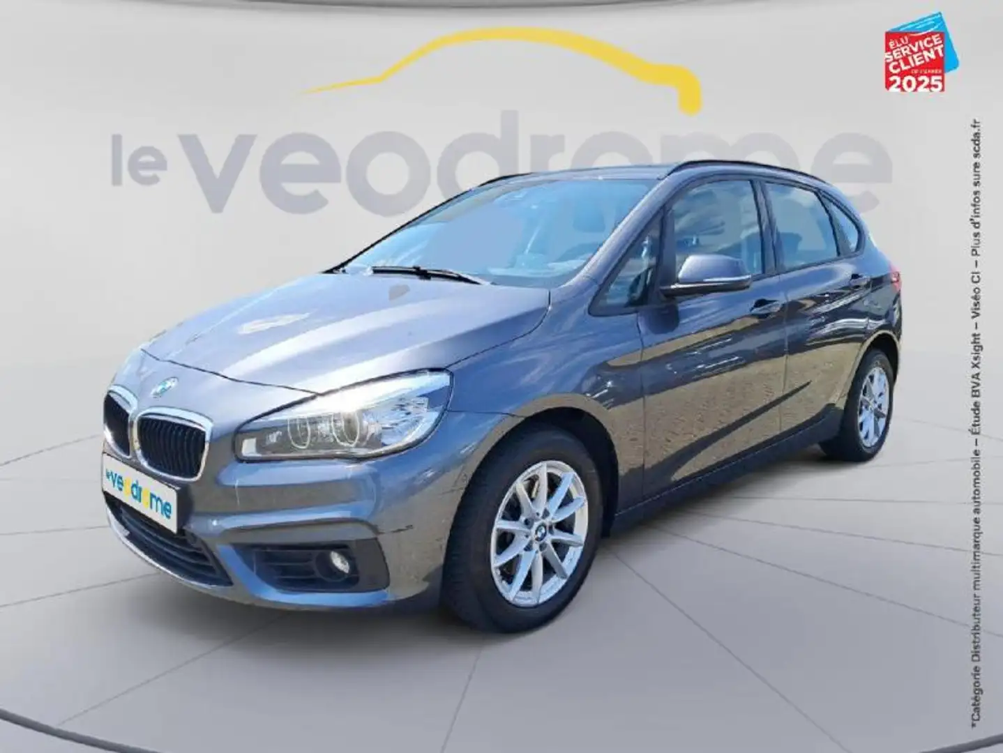 BMW 218 218dA 150ch Lounge Gris - 1