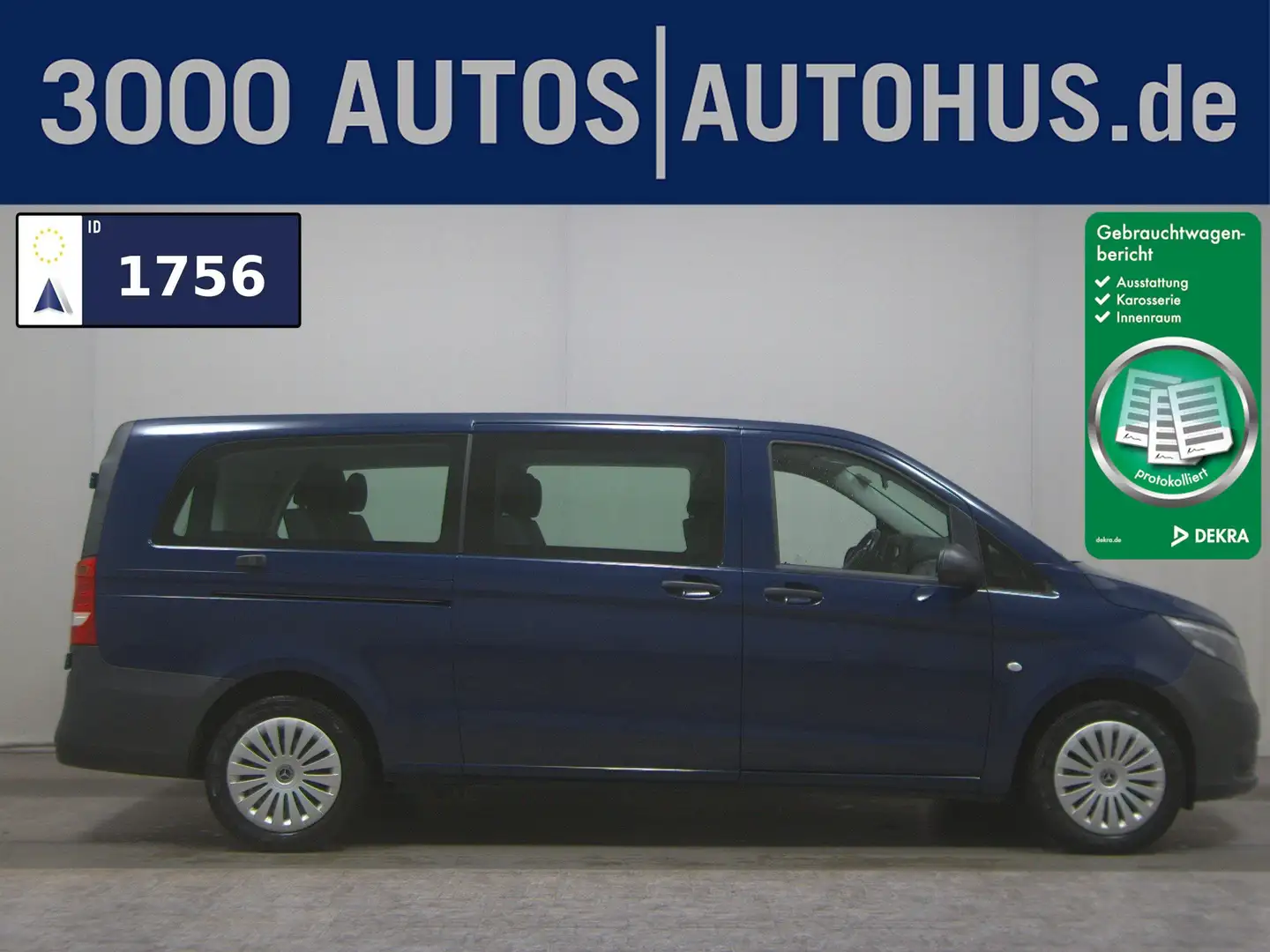 Mercedes-Benz Vito CDI Tourer Extralang 8-Sitze Navi RFK PDC Blau - 1