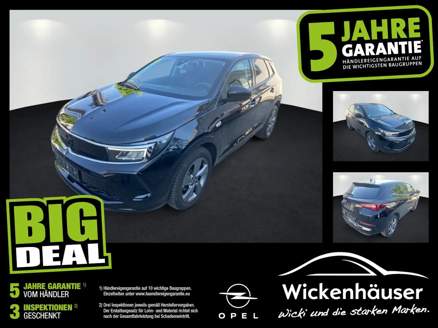 Opel Grandland GS Line Navi Kam360 ToterWinkel Schwarz - 1