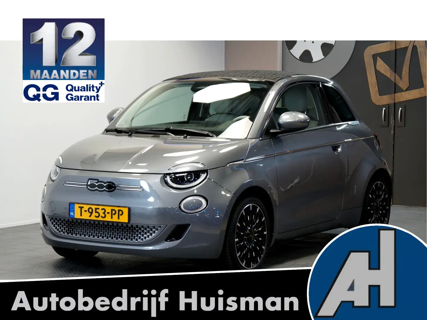 Fiat 500C La Prima 42 kWh NAVI KLEUR + CABRIODAK ELEKTRISCH Szürke - 1