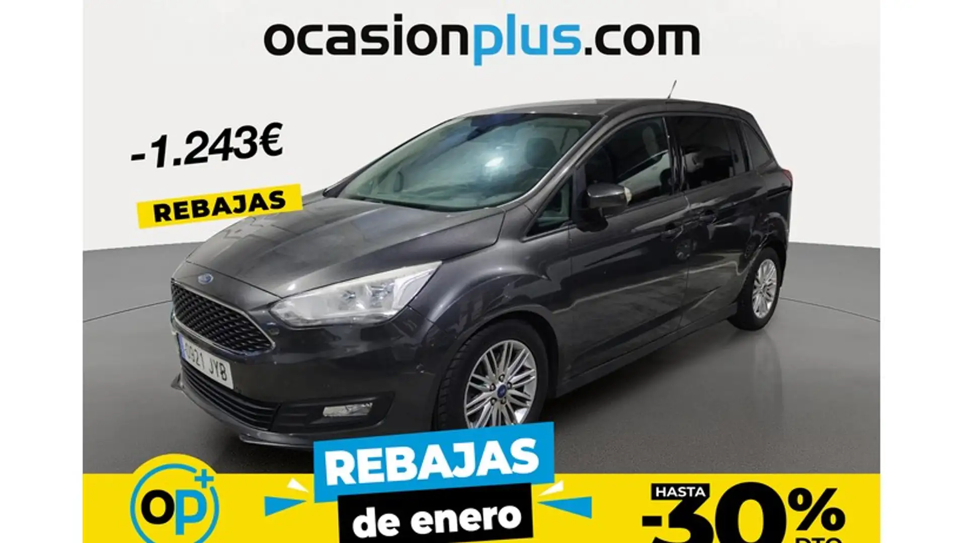 Ford Grand C-Max 1.0 EcoB. Auto-S&S Trend+ 125 Gris - 1
