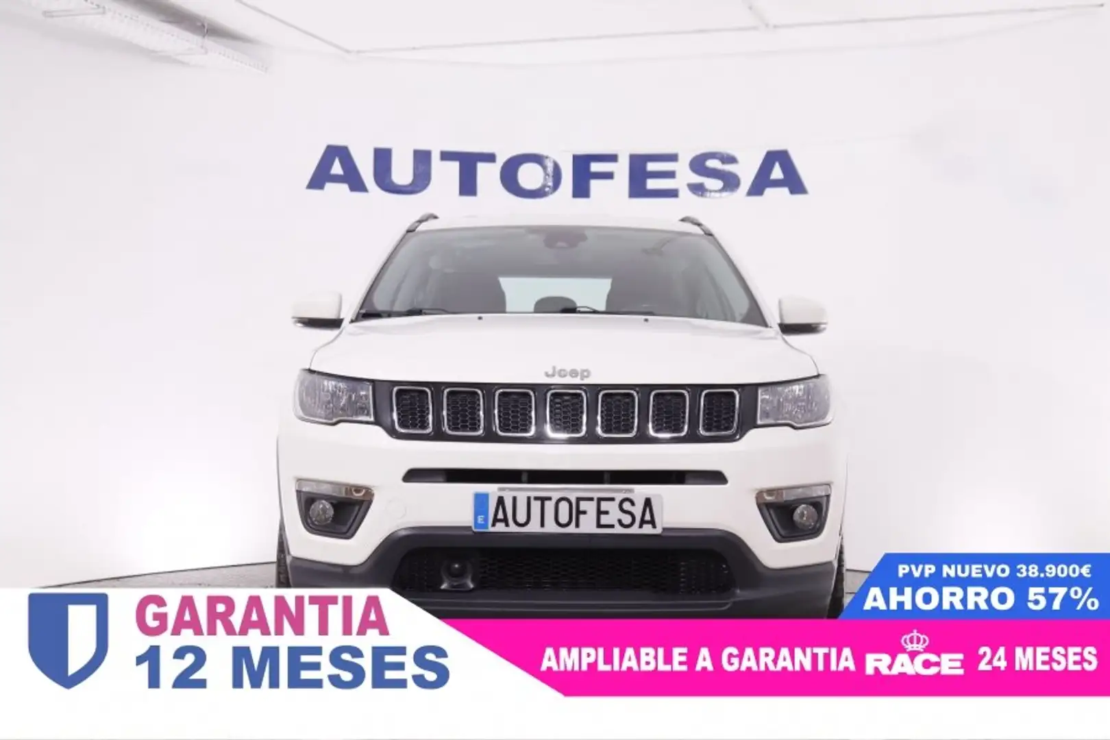 Jeep Compass 2.0 MJET LONGITUDE 4WD AUTO 140CV 5P # PARKTRONIC Blanco - 2