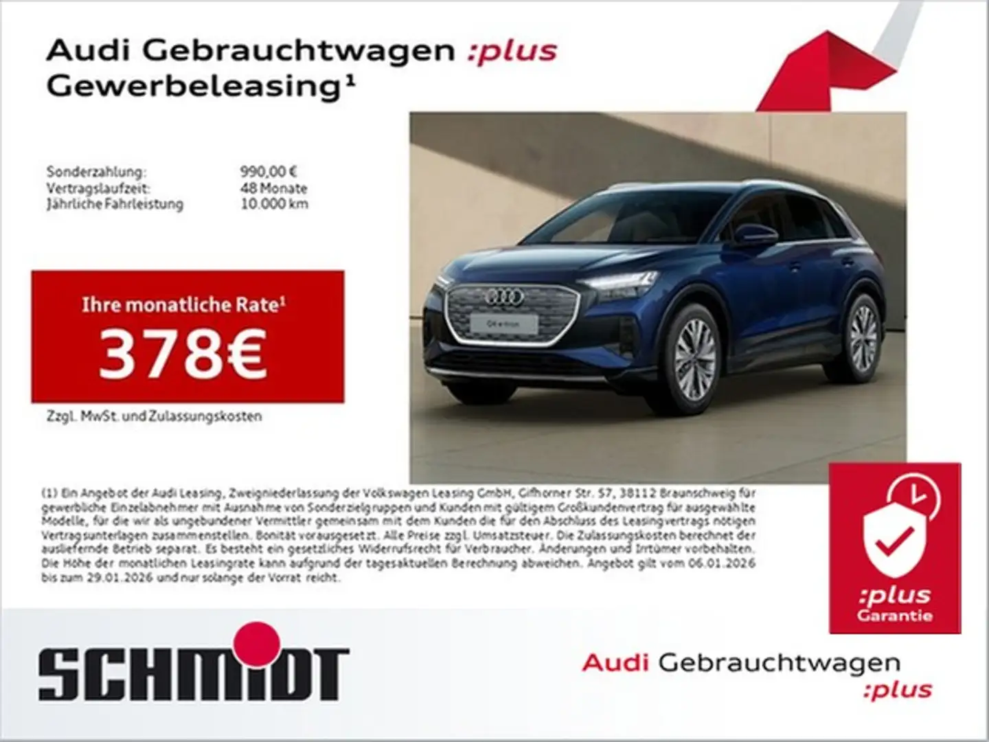 Audi Q4 e-tron 55 quattro ACC HuD Matrix LED Navi+ Kamera ACC ... Blau - 1