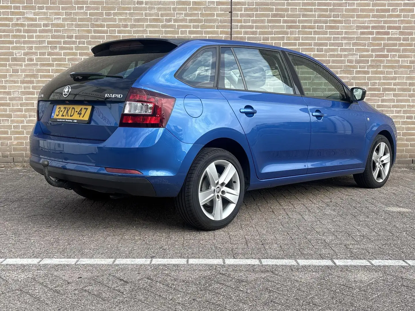 Skoda Rapid/Spaceback 1.2 TSI Greentech Style Edition | Airco | Cruise | Blauw - 2