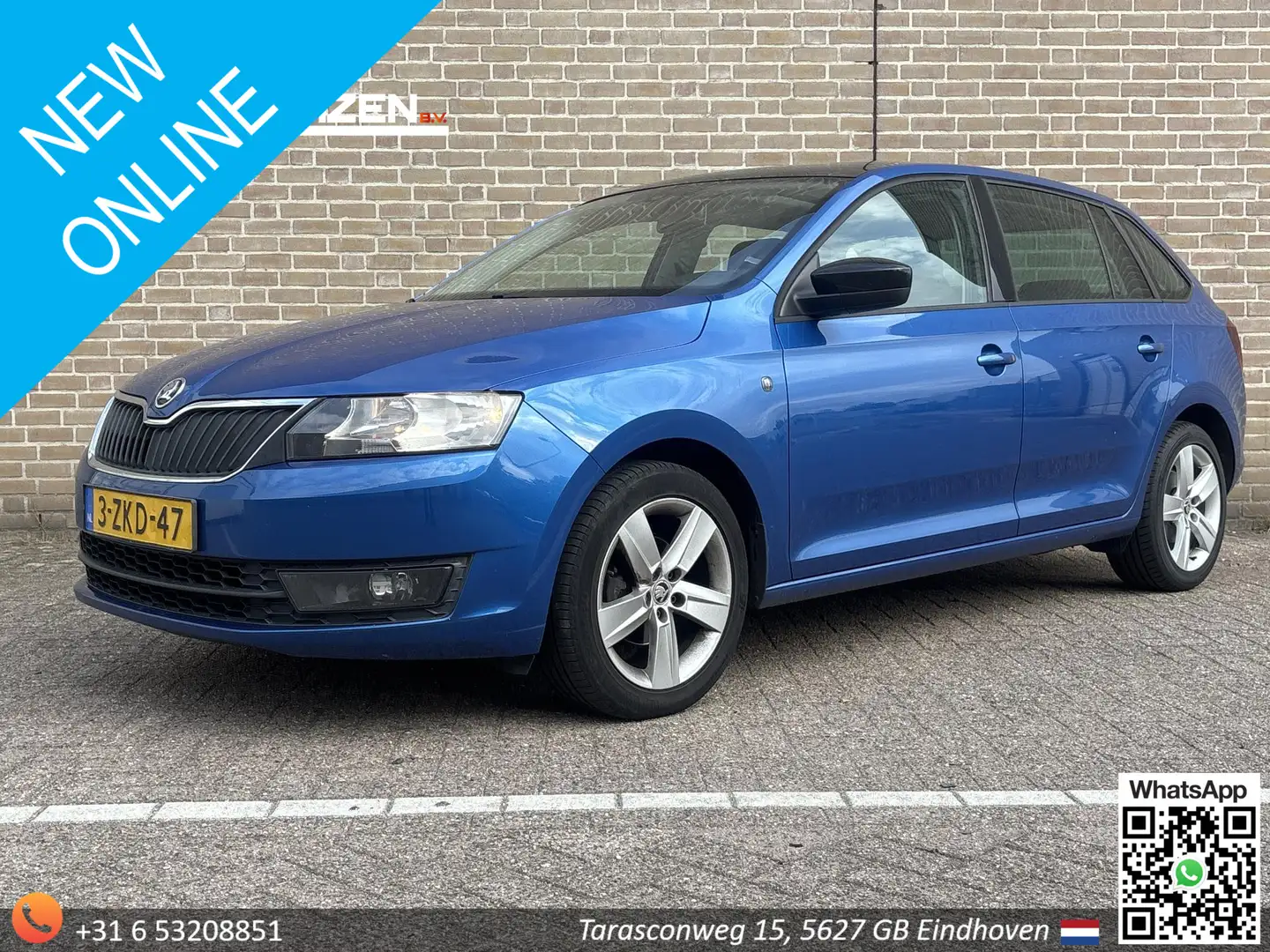 Skoda Rapid/Spaceback 1.2 TSI Greentech Style Edition | Airco | Cruise | Blauw - 1