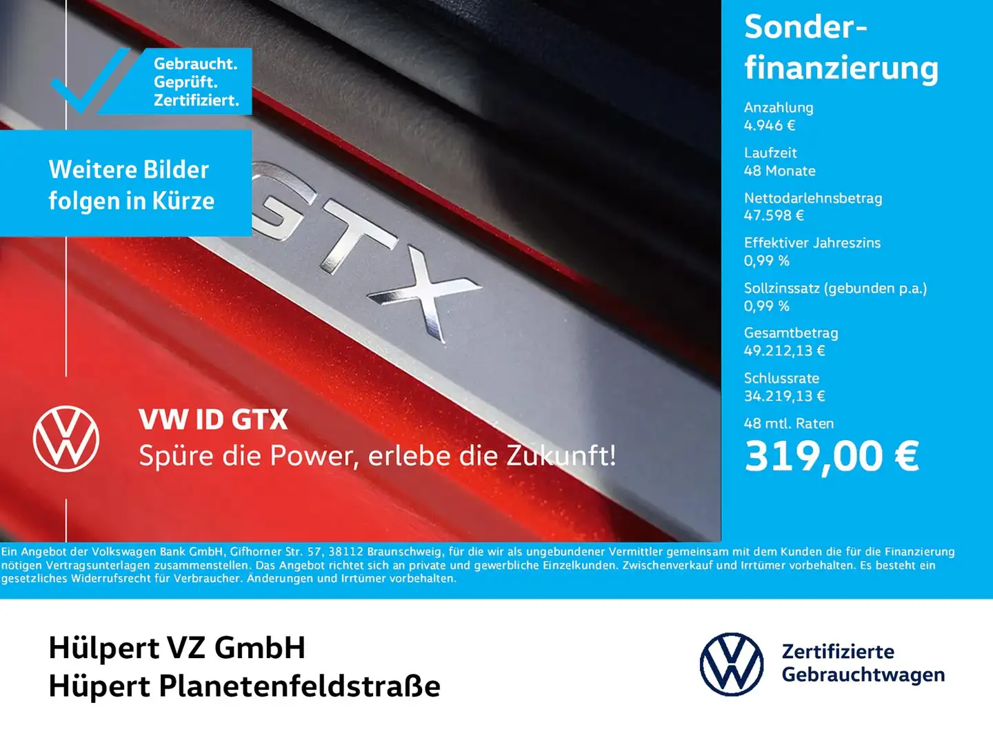 Volkswagen ID.5 GTX 4X4 WÄRMEPUMPE ACC LM21 NAVI CARPLAY Weiß - 1