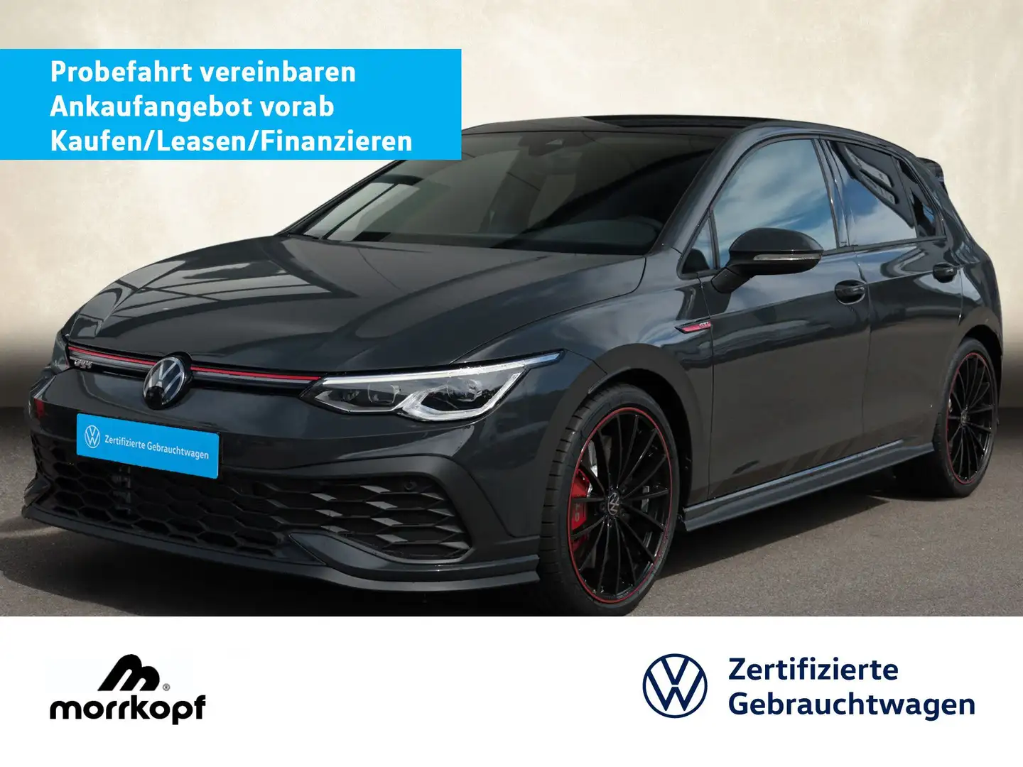 Volkswagen Golf GTI Golf 2.0TSI GTI CLUBSPORT+AKRA+FAHRSCHULE Navi LED Grau - 1