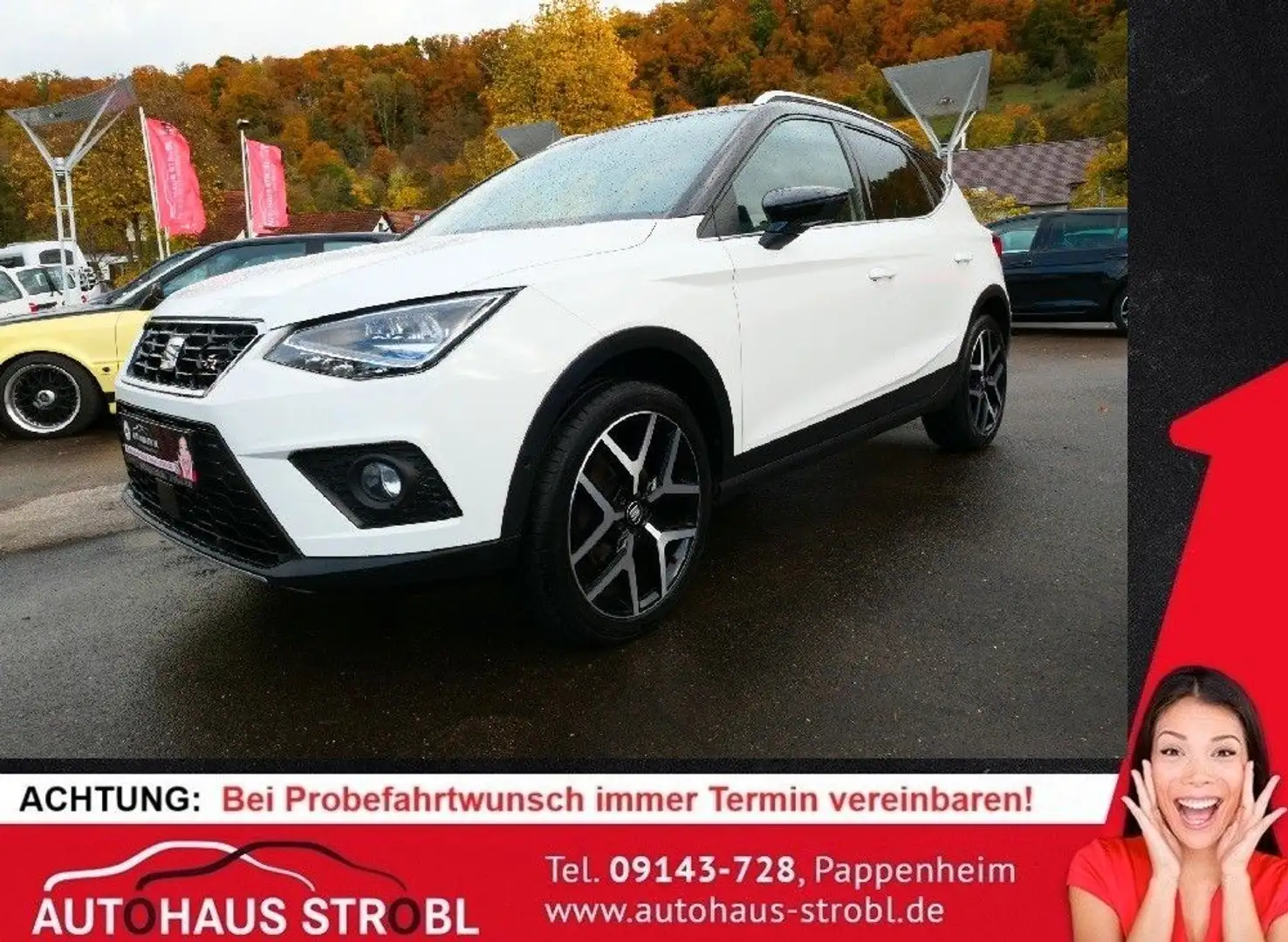 SEAT Arona FR Beats 1,5 ACC/PLS/AHK/LED/RFK/SHZ/DAB+ Weiß - 1