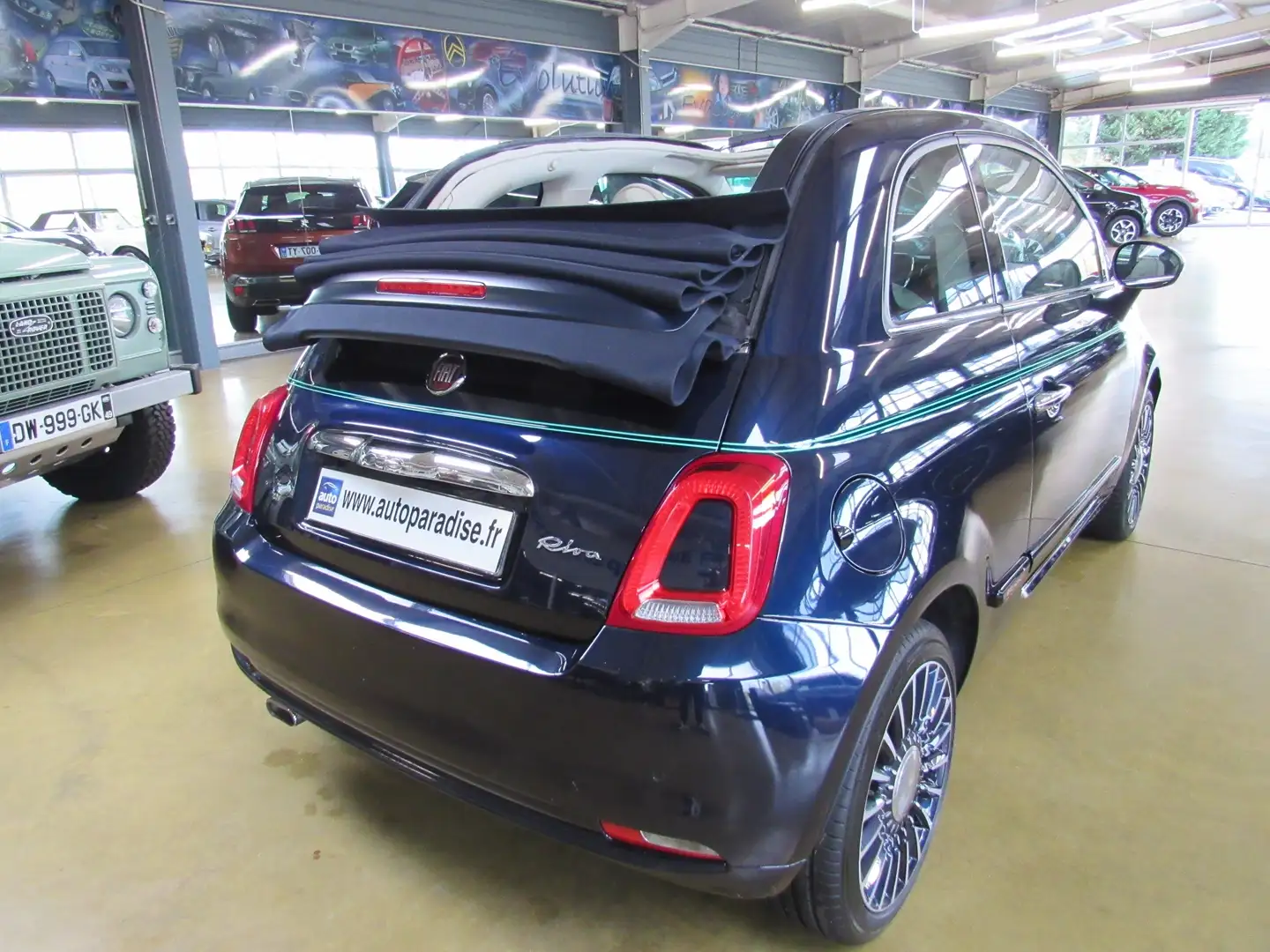 Fiat 500C 1.2 69 RIVA CABRIOLET Bleu - 2