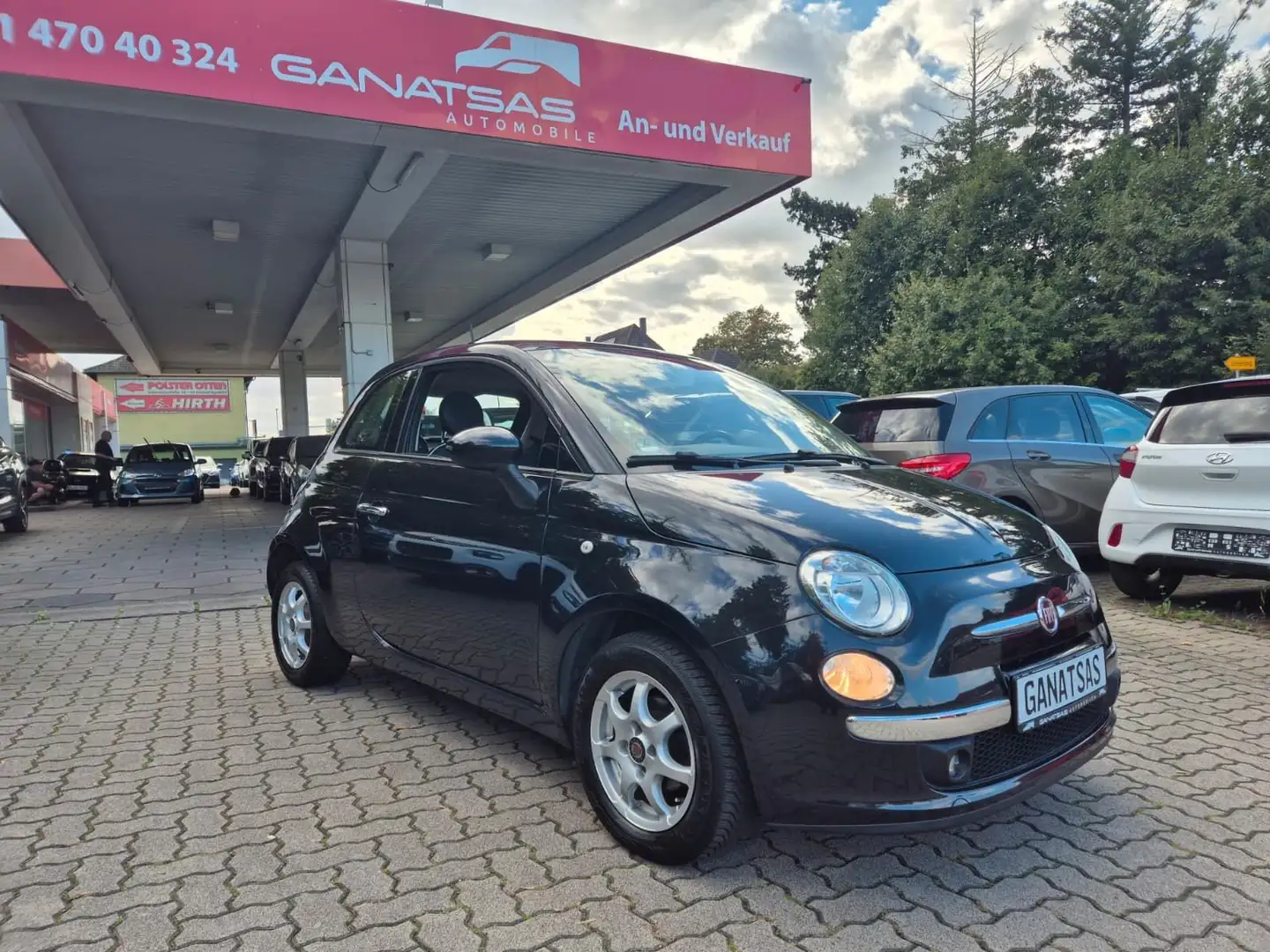 Fiat 500 -Euro 6-Klima-Panorama-Alu Schwarz - 1
