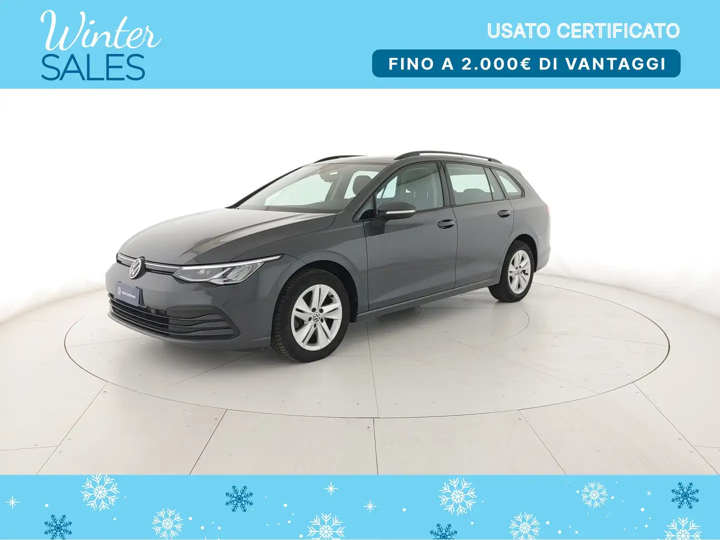 Volkswagen Golf Variant Variant 2.0 TDI Life 115 CV Gris - 1