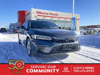 Gray 2024 Honda Civic Sedan Front-Wheel Drive Automatic