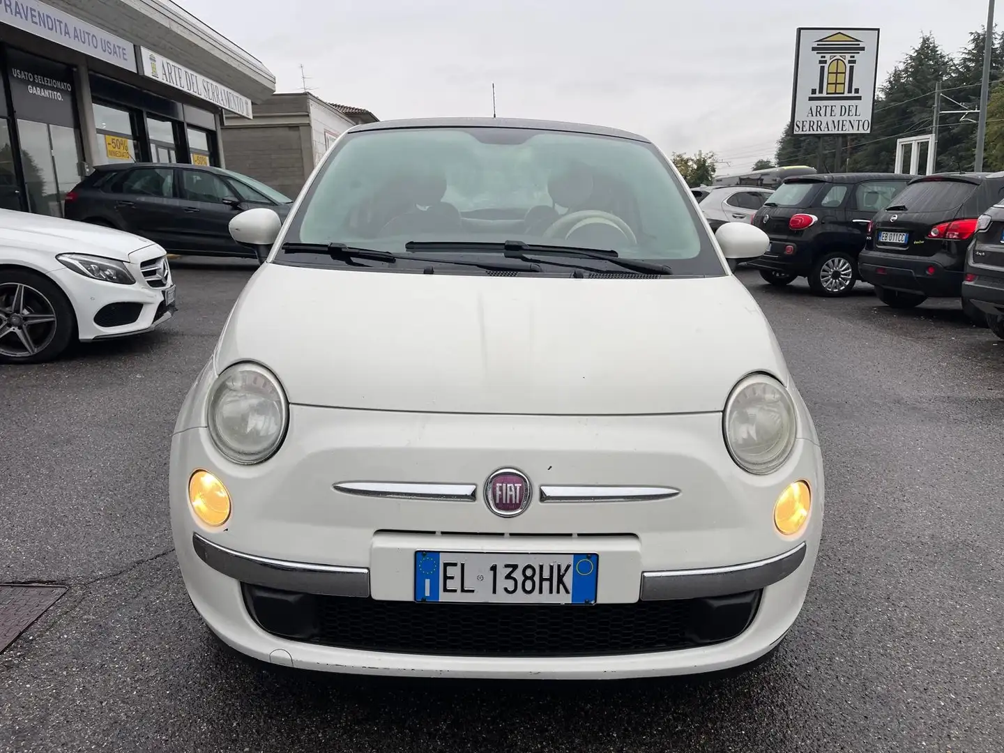 Fiat 500 1.2 Lounge 69cv *NEOPATENTATI* *CINGHIA OK* Bianco - 2