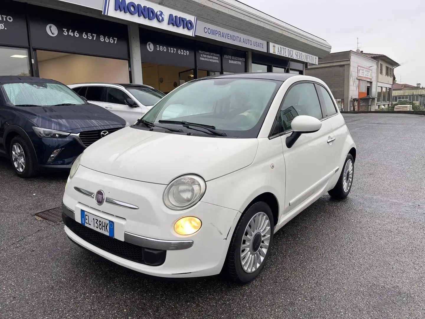 Fiat 500 1.2 Lounge 69cv *NEOPATENTATI* *CINGHIA OK* Bianco - 1