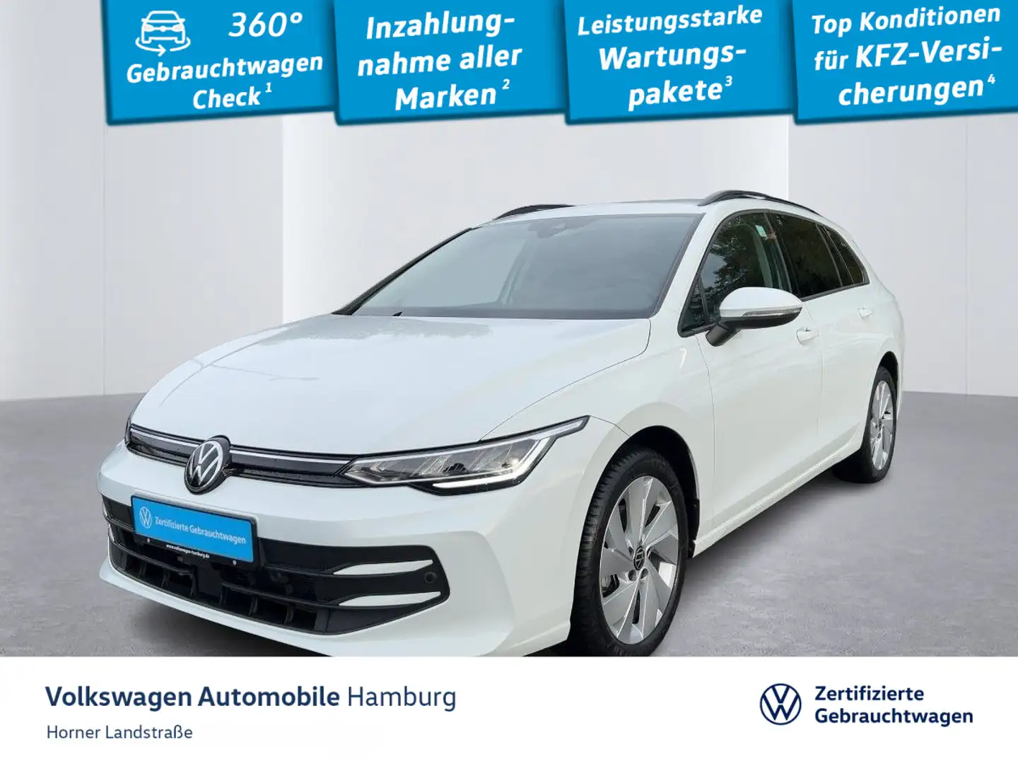 Volkswagen Golf Variant Goal 1.5 TSI Sitzheizung CarPlay Weiß - 1