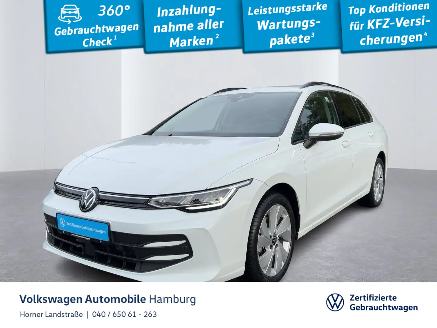 Volkswagen Golf Variant Goal 1.5 TSI Sitzheizung CarPlay Weiß - 1