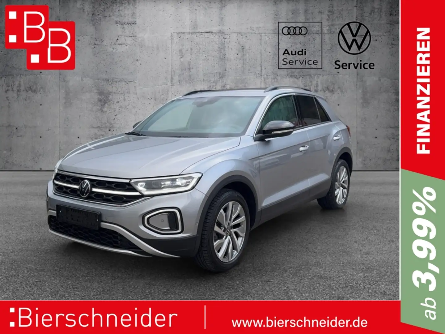 Volkswagen T-Roc 1.5 TSI Move IQ.LIGHT KAMERA NAVI 18 DAB 5.J.GARAN Plateado - 1