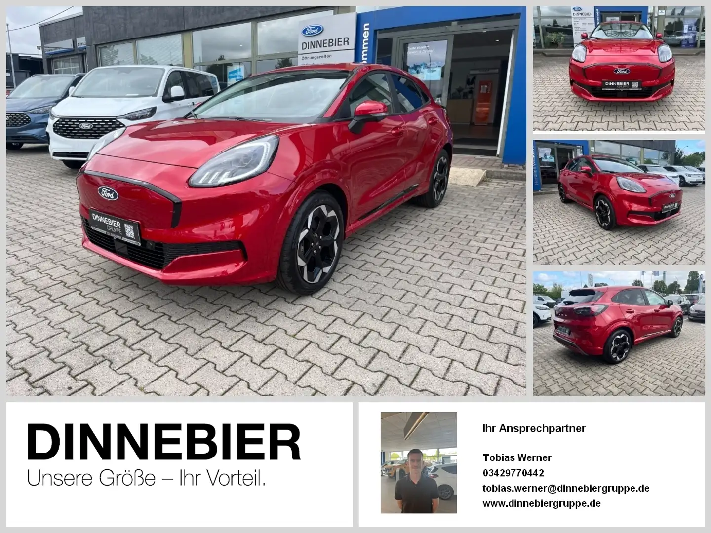 Ford Puma Gen-E Premium LED+Navi+360°+Winterpaket Rouge - 1