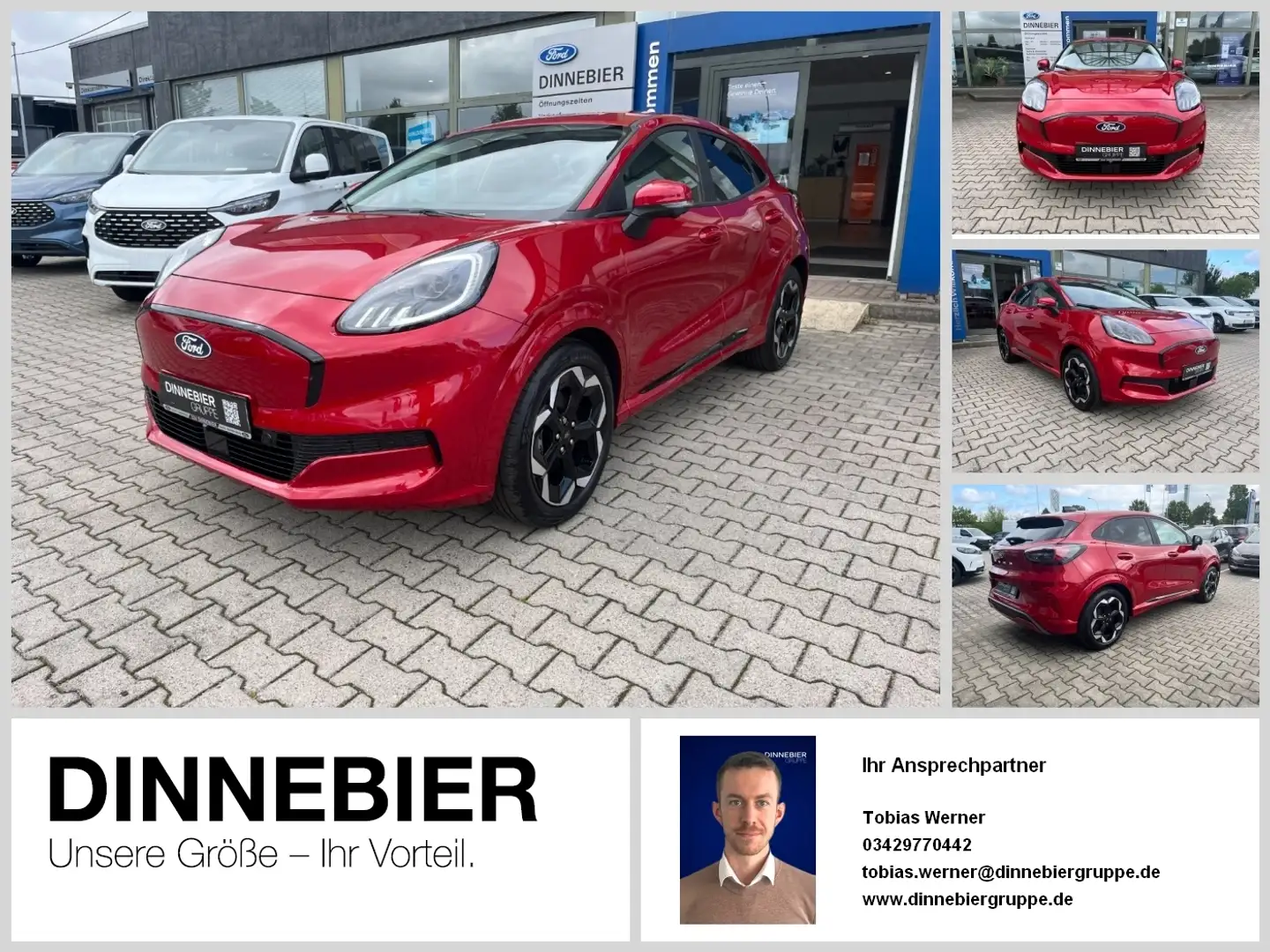 Ford Puma Gen-E Premium LED+Navi+360°+Winterpaket Rot - 1
