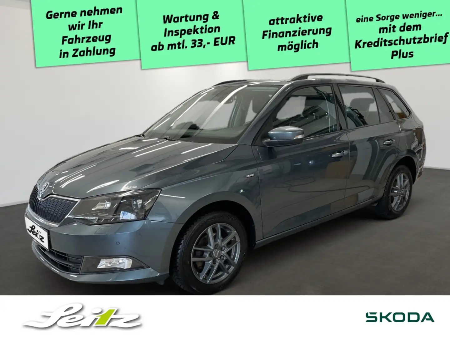 Skoda Fabia Combi 1.0 MPI Clever *PDC*SITZH*BLUETOOTH* Gris - 1