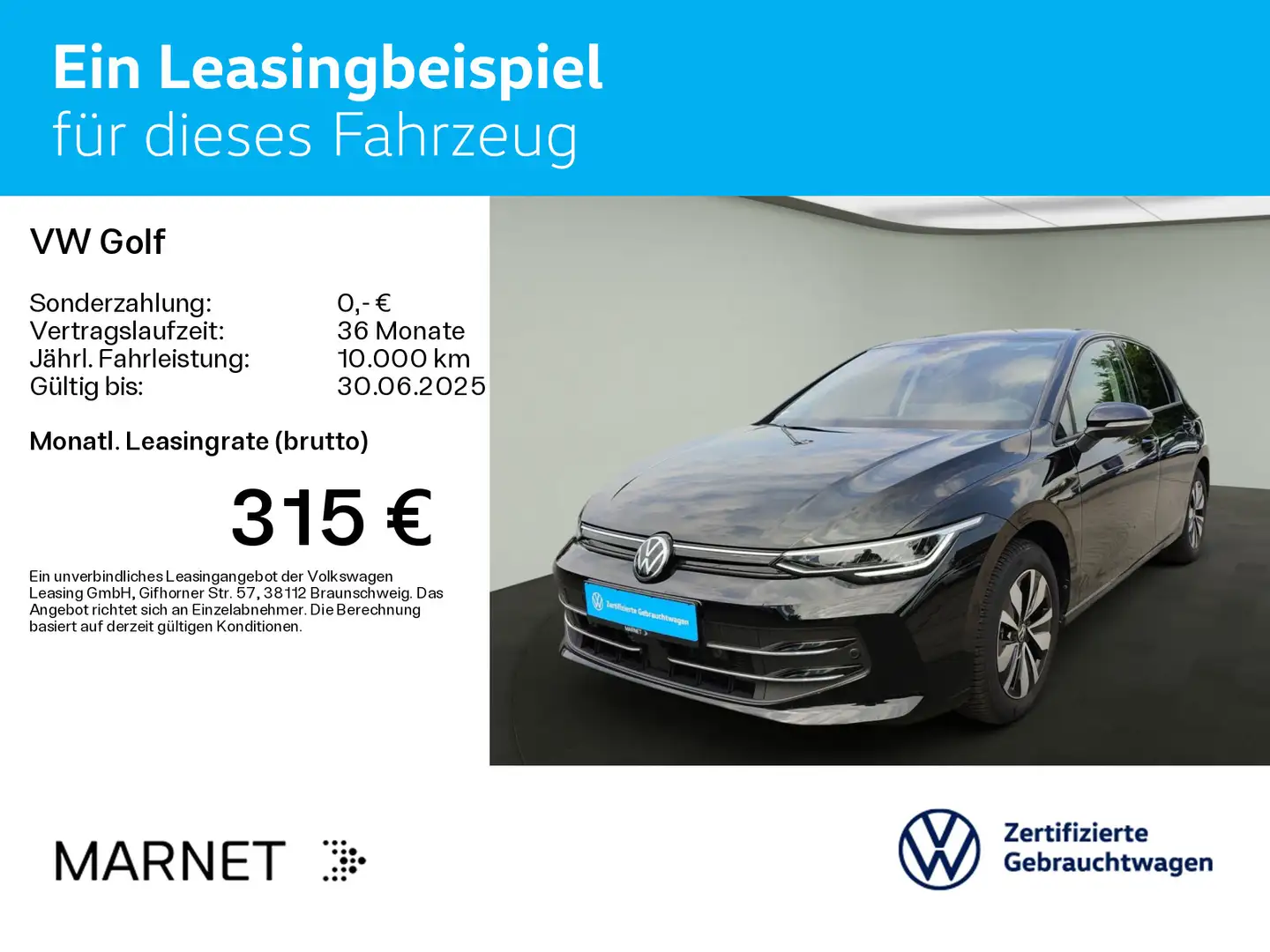Volkswagen Golf Life GOAL 2.0 TDI DSG*AHK*ASG*APP-Connect* Schwarz - 2