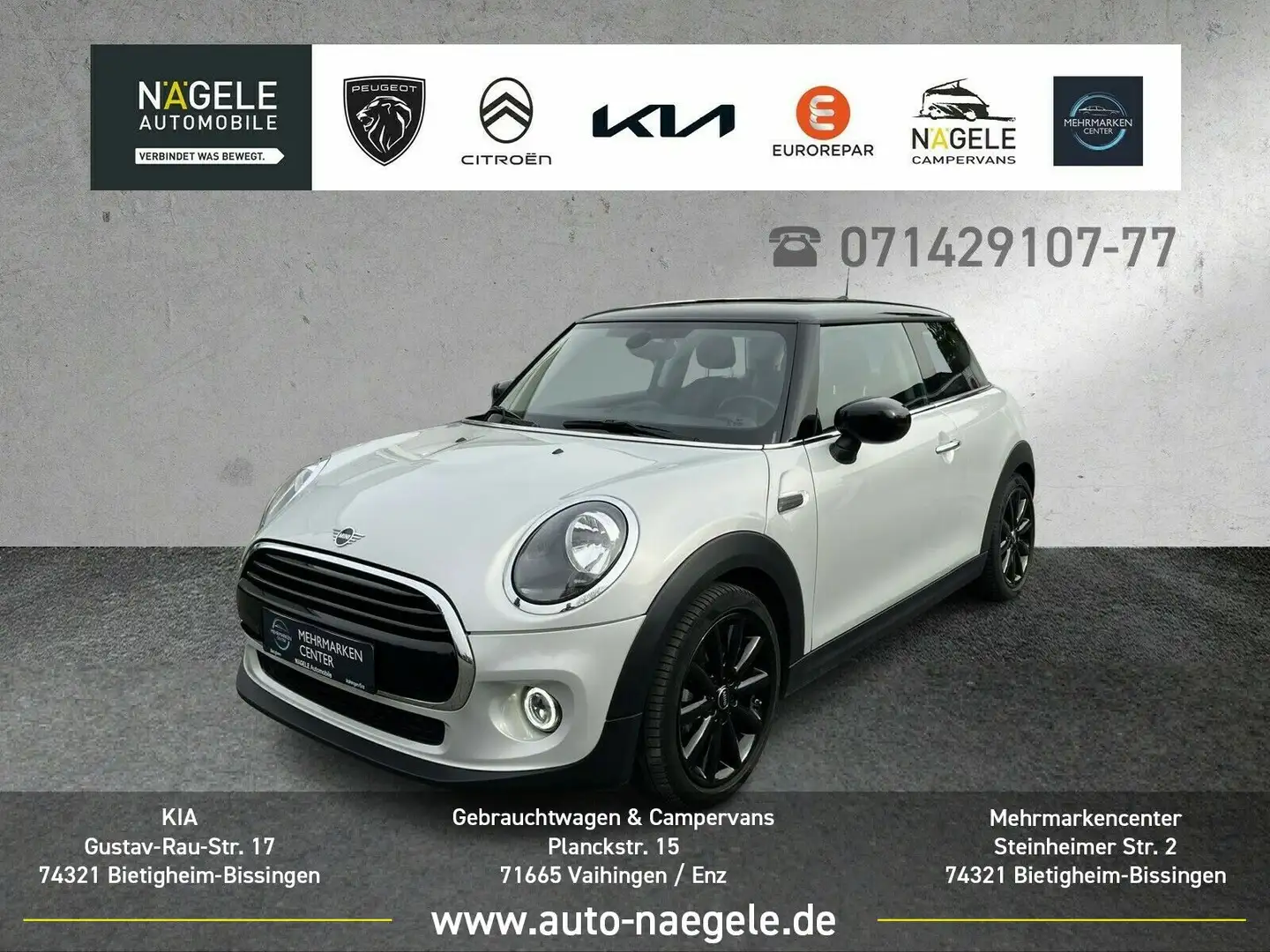 MINI Cooper 3-trg. 1.5 Salt|NAVI+SHZ+PDC+Klima Silber - 1
