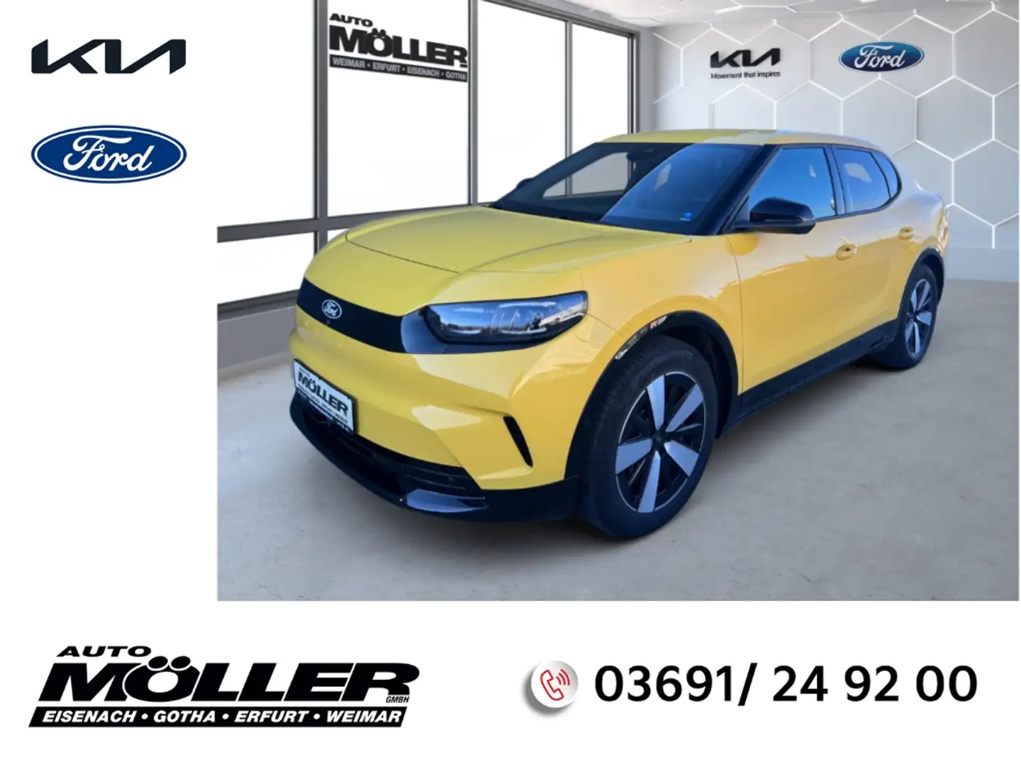 Ford Capri 79 kWh AWD Wärmepumpe AHK Ergo-Sitze Fahrerass.Pak Jaune - 1