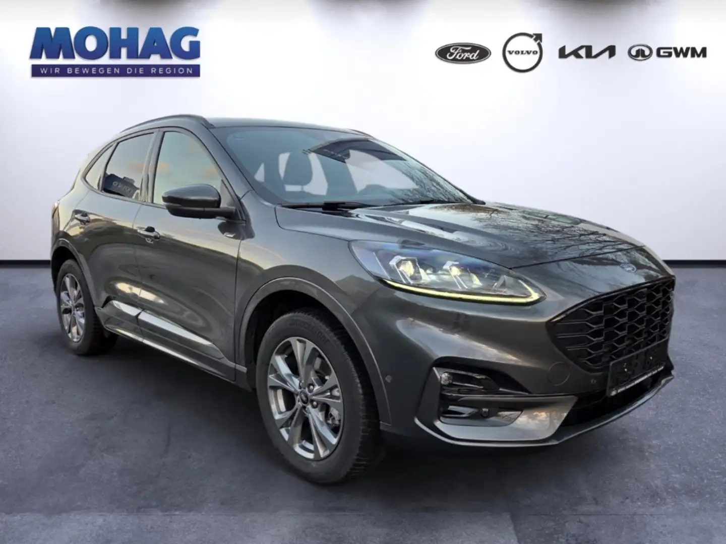 Ford Kuga Plug-In Hybrid ST-Line X HuD LED AHK ACC TWA Gris - 2