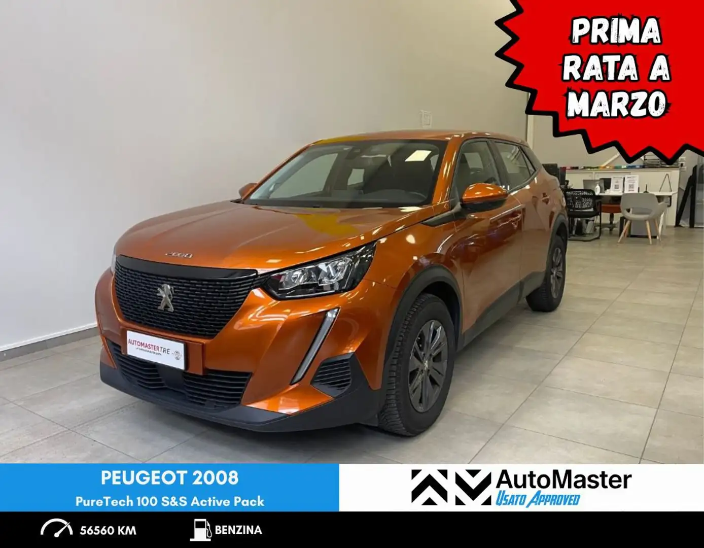 Peugeot 2008 2008 PureTech 100 S&S Active Pack Orange - 1
