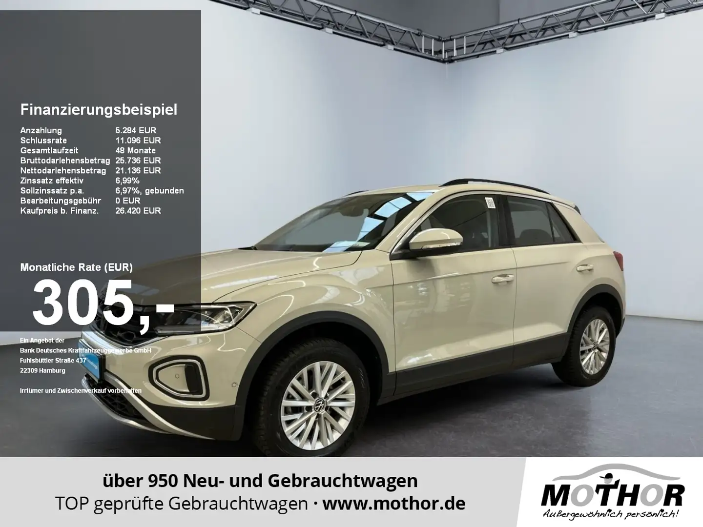 Volkswagen T-Roc Life 1.5 TSI DSG Sitzheizung Klimaautomatik Grau - 1
