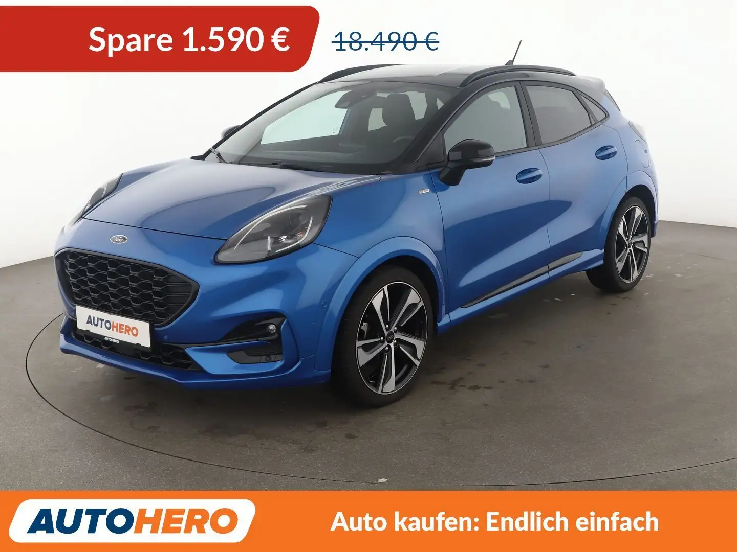 Ford Puma 1.5 TDCi EcoBlue ST-Line*NAVI*ACC*CAM*PDC*SHZ* Blau - 1