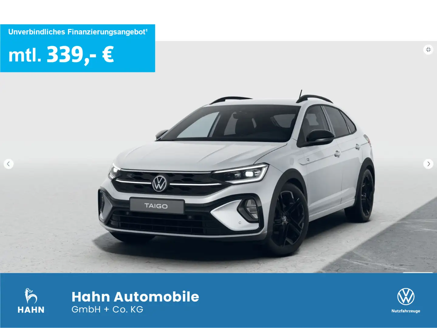 Volkswagen Taigo R-Line 1,5 l TSI OPF 150 PS DSG AHK Silber - 1