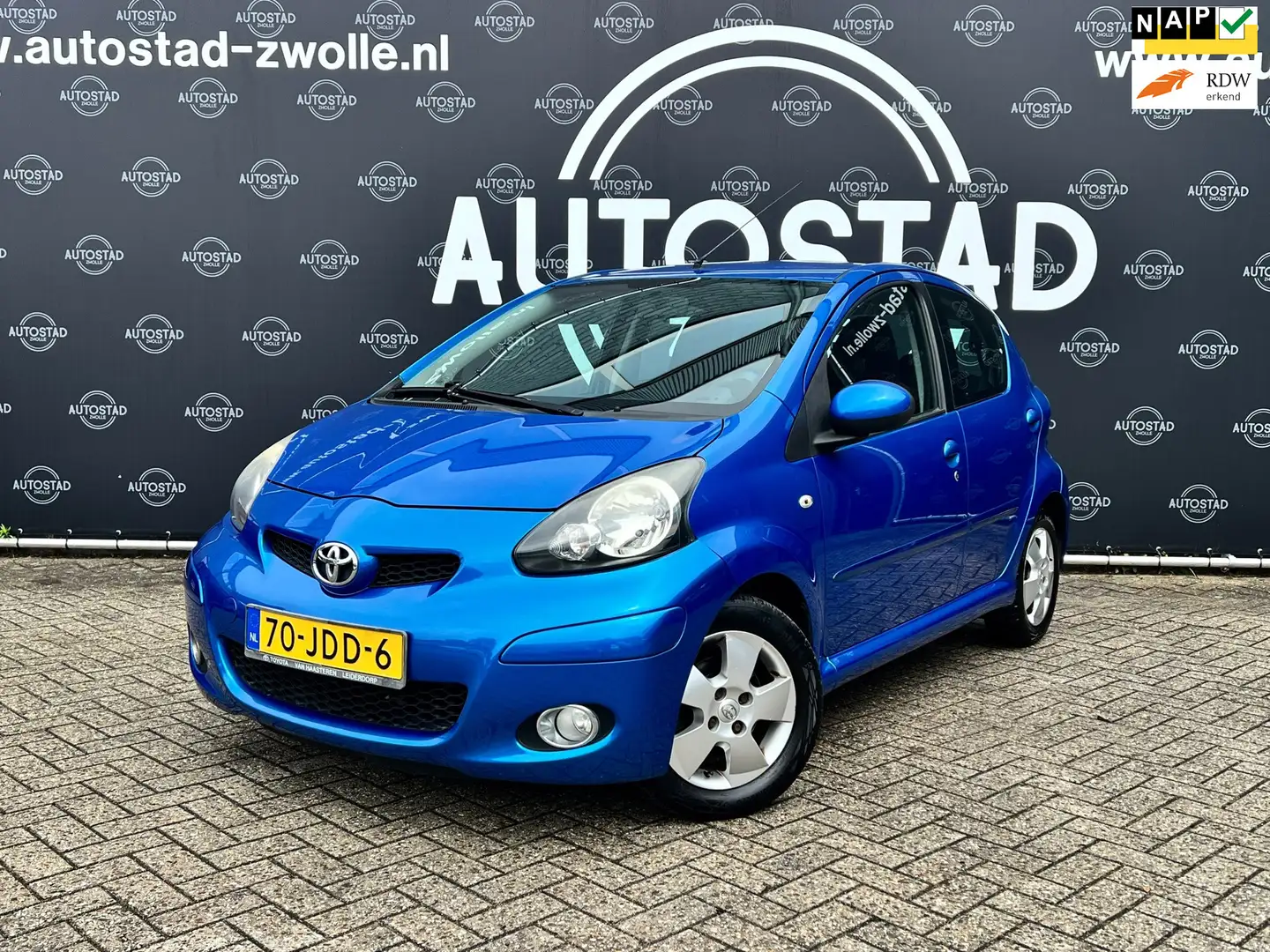 Toyota Aygo 1.0-12V Dynamic Blue NL-Auto/1ste Eigenaar/NAP/APK Blauw - 1