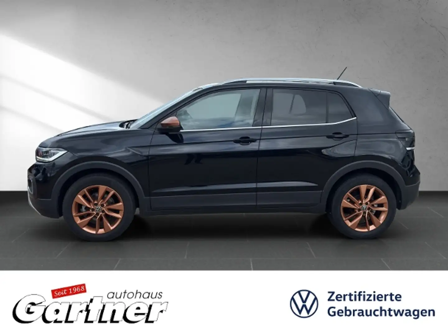 Volkswagen T-Cross STYLE 1.0 TSI NAVI LED REAR VIEW DAB+ ACC KLIMA A Negro - 2