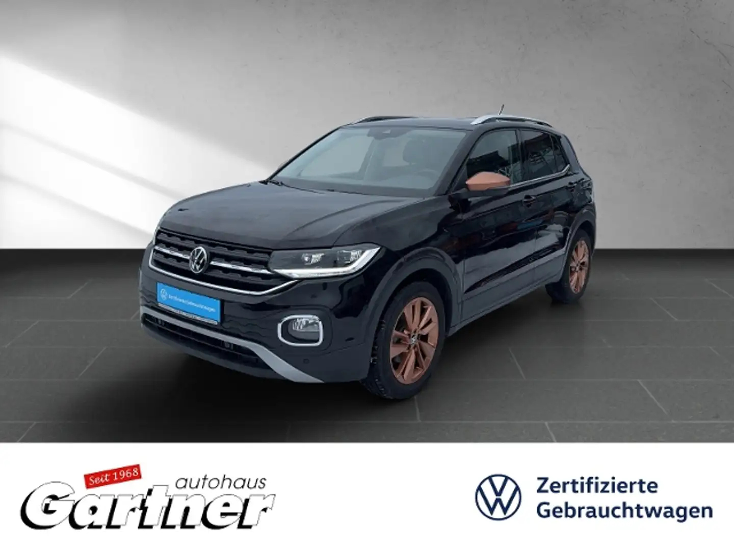 Volkswagen T-Cross STYLE 1.0 TSI NAVI LED REAR VIEW DAB+ ACC KLIMA A Negro - 1