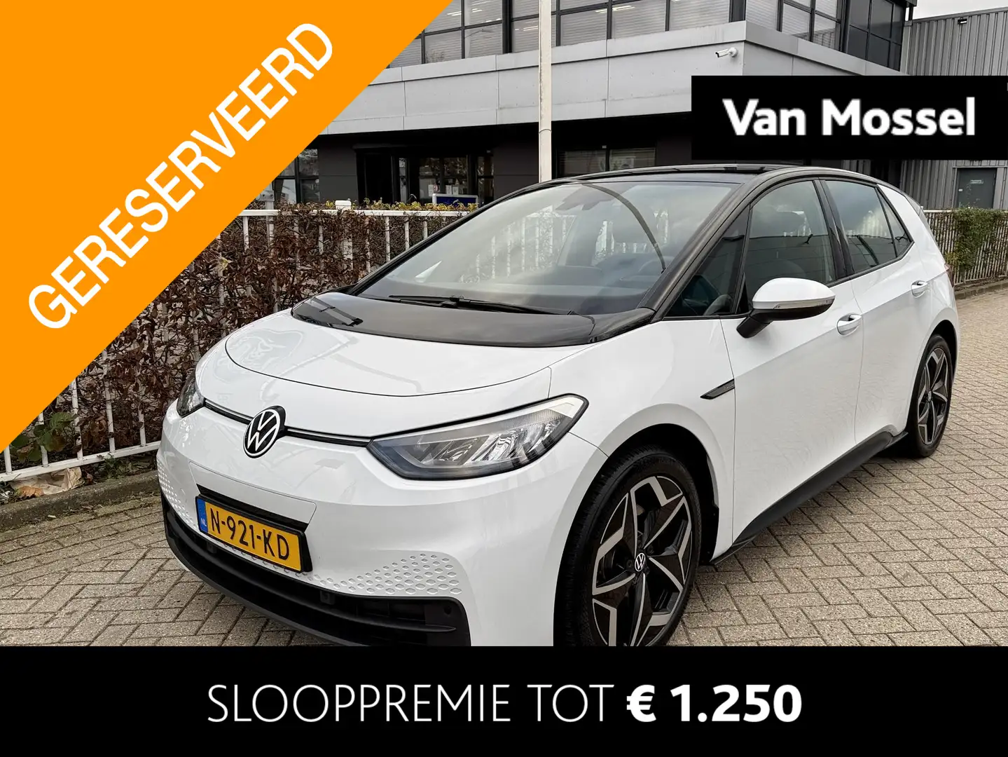 Volkswagen ID.3 ID.3 45 kWh Pure Comfort | Navigatie | Parkeersens Blanc - 1