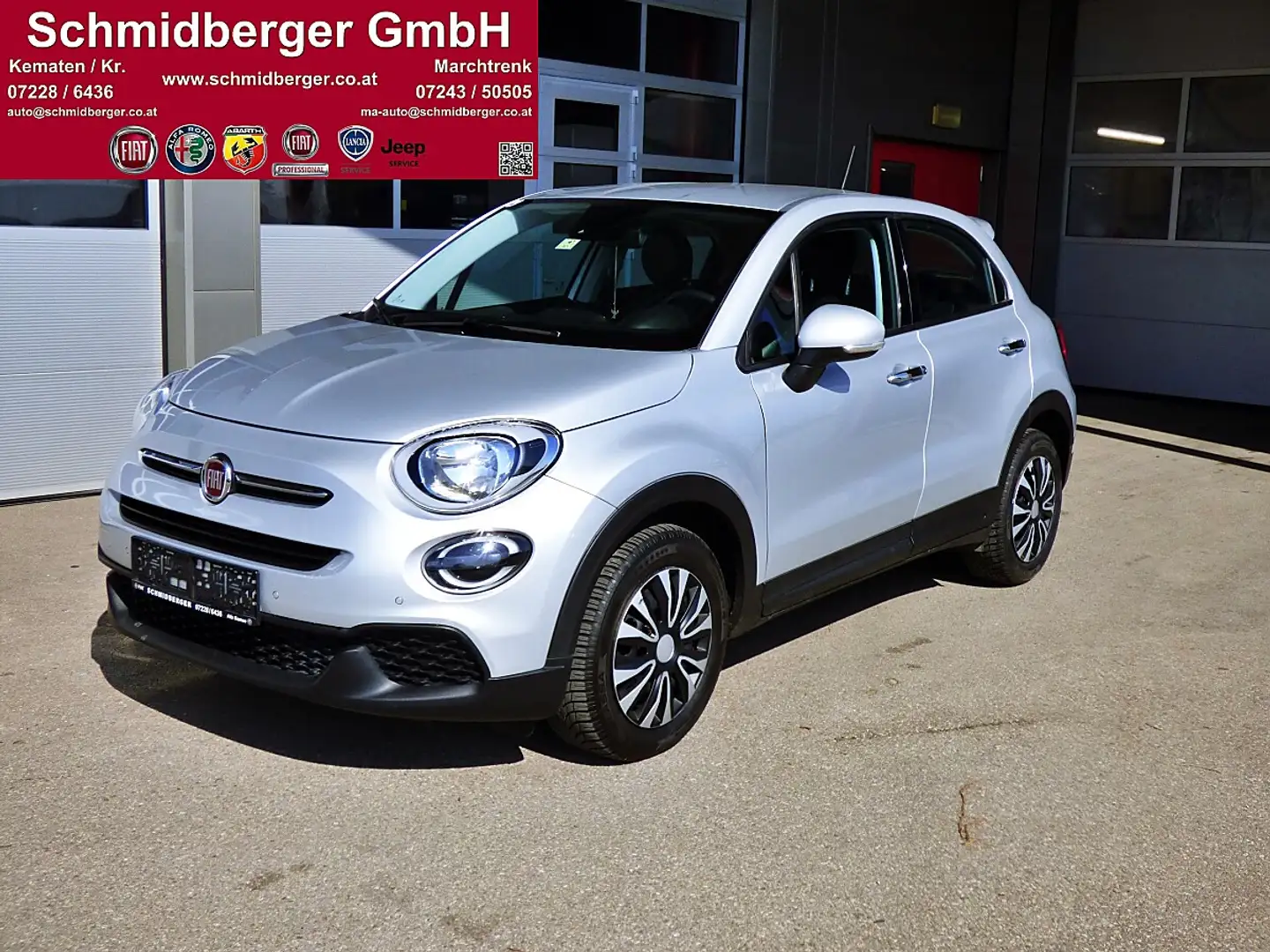 Fiat 500X FireFly Turbo 120 Lounge, 8 fach Bereift Silber - 1