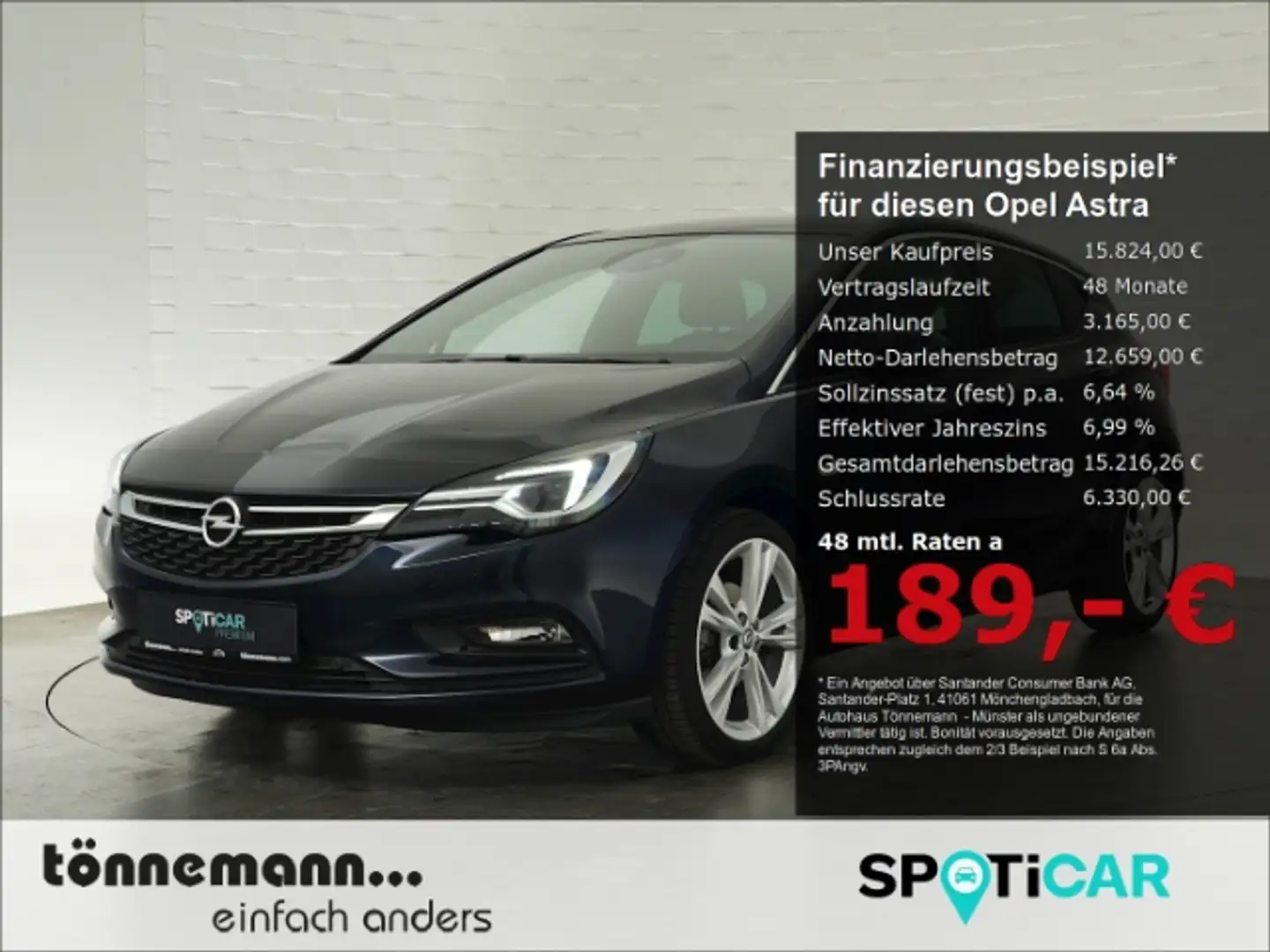Opel Astra K LIM ULTIMATE+LED+NAVI+RÜCKFAHRKAMERA+SITZHEIZUNG Bleu - 1